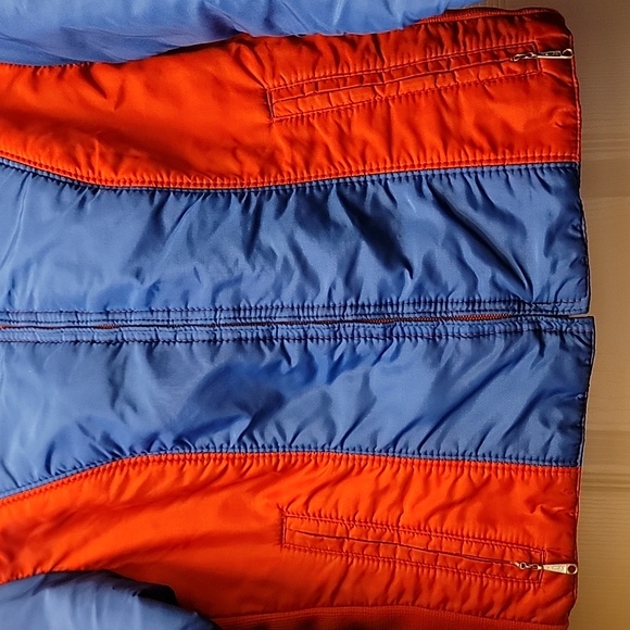 Vintage 70's Sportscaster Blue, Red Ski Jacket & Overall Bootcut  (READ FLAW)M 6 - Picture 3 of 16